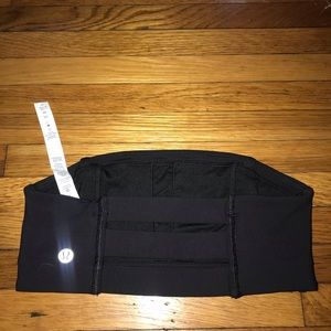 Black lululemon strapless bra